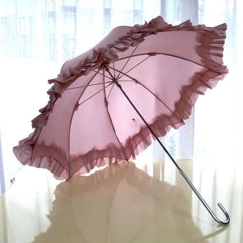 プリンセスフリル傘(ピンク)｜姫系インテリア 雑貨｜おしゃれ 